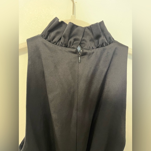 Kate Spade Black High Neck Silk Cocktail Dress size 4 - Picture 6 of 8